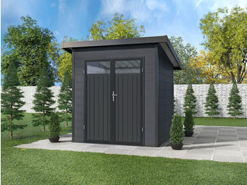 Wolff WPC Gartenhaus Modern 21 A/B 200 x 200 cm (Modern 21 A) (682 003)