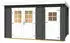 Weka Gartenhaus 254 graphitgrau/weiß 28mm 370 x 200 cm (Gr. 1) (25437204600)