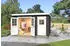 Weka Gartenhaus 254 graphitgrau/weiß 28mm 370 x 200 cm (Gr. 1) (25437204600)