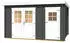 Weka Gartenhaus 254 graphitgrau/weiß 28mm 370 x 250 cm (Gr. 2) (25437254600)