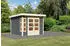 Karibu Kastorf 6 + Fensterecke 28mm terragrau 274 x 274 cm (31533)