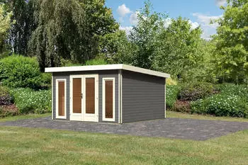 Karibu Radeburg 3 40mm terragrau 369 x 369 cm (31478)