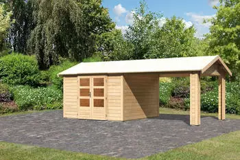 Karibu Theres 7 28mm naturbelassen Inkl. 1 Dachausbauelement 3,2 m (31454)