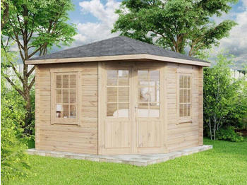 Alpholz 5-Eck Gartenhaus Modell Monica mit Imprägnierung 300x300cm (L1.1.00074.6)