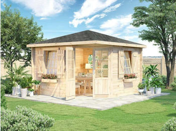 Alpholz 5-Eck Gartenhaus Monica Royal mit Imprägnierung 350x350cm (L1.1.00107.1)