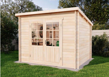 Alpholz Pultdach Gartenhaus Maria ohne Imprägnierung 300x250cm (L1.1.00041.5)