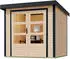 Karibu Gartenhaus Jupiter A 228,5x235 cm naturbelassen