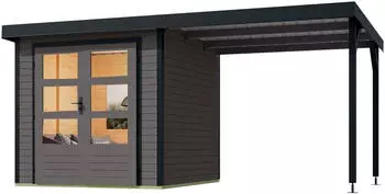Karibu Gartenhaus Jupiter B SET 453x235 cm terragrau