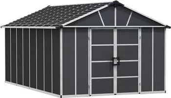 Palram Yukon inkl. Fu&szlig;boden 307x505cm grau