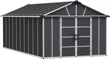 Palram Yukon inkl. Fu&szlig;boden 307x629cm grau