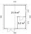 Palmako Irene 2-Raum 21,9+5,2 m²