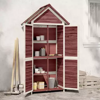 vidaXL Ger&auml;teschuppen Mokka 89x52,5x175 cm Massivholz Kiefer (172245)