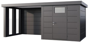 Telluria Classico 2424 522 x 238 cm anthrazit mit 2 Fenster und Lounge-Anbau links