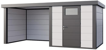 Telluria Classico 2424 522 x 238 cm lichtgrau mit Lounge-Anbau links