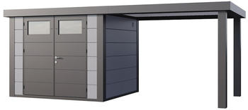 Telluria Classico 2724 552 x 238 cm lichtgrau mit Seitendach 280 cm rechts