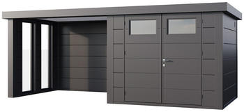 Telluria Classico 2724 552 x 238 cm anthrazit mit 2 Fenster und Lounge-Anbau links