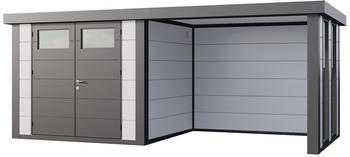Telluria Classico 2724 552 x 238 cm wei&szlig; mit 2 Fenster und Lounge-Anbau rechts