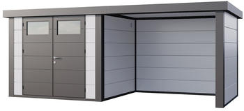 Telluria Classico 2724 552 x 238 cm wei&szlig; mit Lounge-Anbau rechts