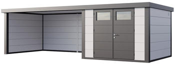 Telluria Classico 3030 760 x 298 cm wei&szlig; mit Lounge-Anbau links
