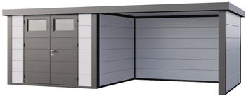 Telluria Classico 3030 642 x 298 cm wei&szlig; mit Lounge-Anbau rechts
