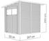 Bertilo Gartenhaus Fineline Modern 3 208x202cm anthrazit