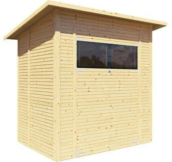 Bertilo Gartenhaus Fineline Rhombusprofil Modern 2 207x157cm natur