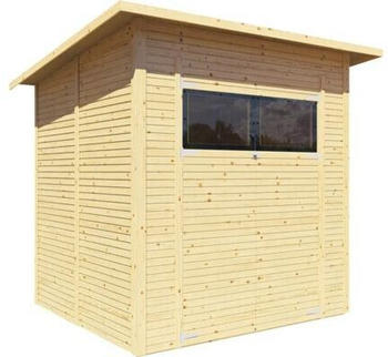 Bertilo Gartenhaus Fineline Rhombusprofil Modern 3 207x202cm natur