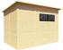Bertilo Gartenhaus Fineline Rhombusprofil Modern 4 306x202cm natur