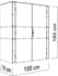Bertilo Gartenschrank HPL Highboard 155x75x193cm anthrazit