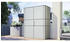 Bertilo Gartenschrank HPL Highboard 155x75x193cm hellgrau