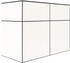 Bertilo Gartenschrank HPL Sideboard 155x75x116cm weiß