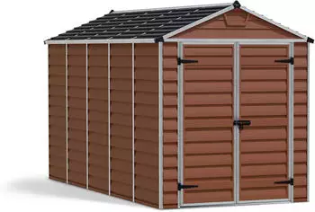 Palram Canopia Skylight 612 Ger&auml;tehaus 379 x 185 x 217 cm Kunststoff bernstein
