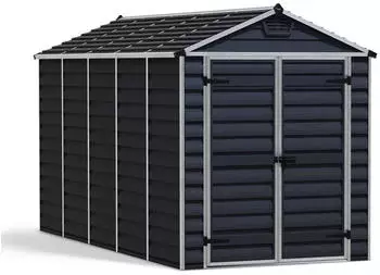Palram Canopia Skylight 612 Ger&auml;tehaus 379 x 185 x 217 cm Kunststoff dunkelgrau