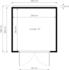 Bertilo Design HPL 1 230 x 228 cm anthrazit/weiß