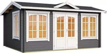 Lasita Windsor BxT: 440x340 cm Set mit Fu&szlig;boden carbongrau