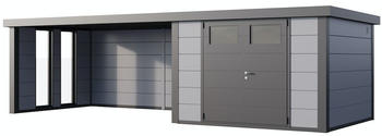 Telluria Classico 3030 760 x 298 cm lichtgrau mit 2 Fenster und Lounge-Anbau links