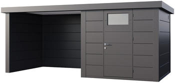 Telluria Classico 2424 522 x 238 cm anthrazit mit Lounge-Anbau links