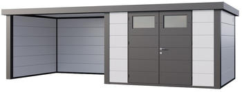 Telluria Classico 3030 642 x 298 cm wei&szlig; mit Lounge-Anbau links