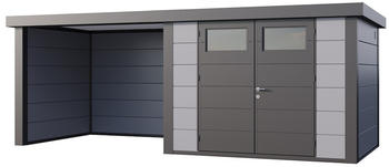 Telluria Classico 3024 582 x 238 cm lichtgrau mit Lounge-Anbau links