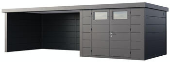 Telluria Classico 3030 760 x 298 cm anthrazit mit Lounge-Anbau links