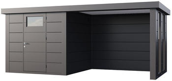 Telluria Classico 2424 522 x 238 cm anthrazit mit 2 Fenster und Lounge-Anbau rechts