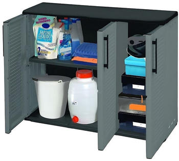 Garpet Gartenschrank 3-t&uuml;rig Kunststoff