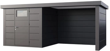 Telluria Classico 2424 522 x 238 cm anthrazit mit Lounge-Anbau rechts