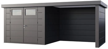 Telluria Classico 2724 552 x 238 cm anthrazit mit Lounge-Anbau rechts