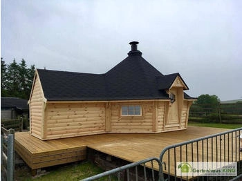 Finn Art Grillkota Exklusiv Gartenhaus mit isoliert Fußboden 12,7 m² natur