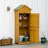 Outsunny Gerätehaus mit 2 Türen 79 x 49 x 191,5 cm Holz natur (845-352V01)