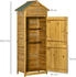 Outsunny Gerätehaus mit 2 Türen 79 x 49 x 191,5 cm Holz natur (845-352V01)