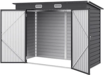 Outsunny Ger&auml;tehaus 2,7 m&sup2; mit Doppelt&uuml;r grau (84H-118V00GY)