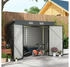 Outsunny Gerätehaus 2,7 m² mit Doppeltür grau (84H-118V00GY)