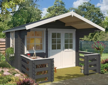 Konifera Klingenberg 1 BxT: 340x460 cm (Set) Inklusive Fußboden carbongrau